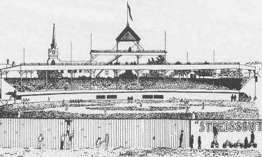 Historic drawing of Lloyd Street Grounds in 1901